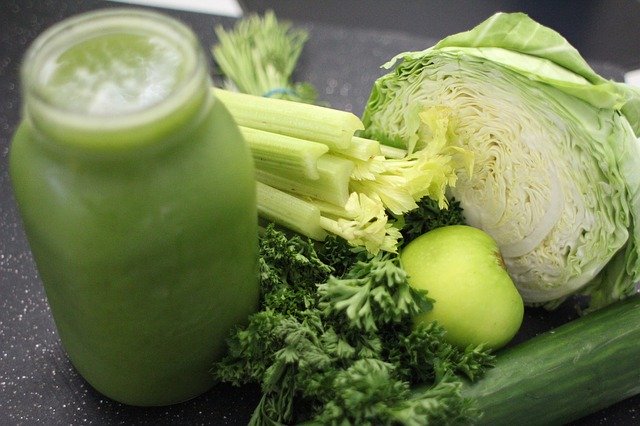 zelené smoothie a zelenina
